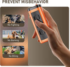 Dog Bark Deterrent Devices Rechargeable Anti-Barking Device for Dogs 50ft Long Range Ultrasonic Correct Your Dog's Bad Behavior at the Push of aButton Better Than Shock Collars or Dog Training Collars