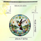 8 Inch Sun Catchers Indoor Window, Acrylic Rainbow Suncatcher Window Hanging Decoration for Living Room Bedroom Summer Home Balcony Ornaments Decoration (141Hummingbird)