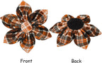 Lionet Paws Dog Collar with Flower - Cute Cotton Adjustable Flower Dog Cat Collar with Metal Buckle for Puppy Girl Gift, XS, Neck 8-12in