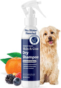 Honest Paws Dog Dry Shampoo - Waterless No Rinse Spray Formula Reducing Itch Cleanse Hydrate Nourish Dry Skin and Smelly Coat Help Decrease Odor Shedding and Allergies - Mandarin & Berry - 8 oz