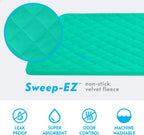 Paw Inspired Fitted Fleece Liner for Ferret Nation, Critter Nation Cage for Ferrets, Rats, Chinchillas, Hedgehogs & Other Small Animals (Green, Bottom Pan Liner)