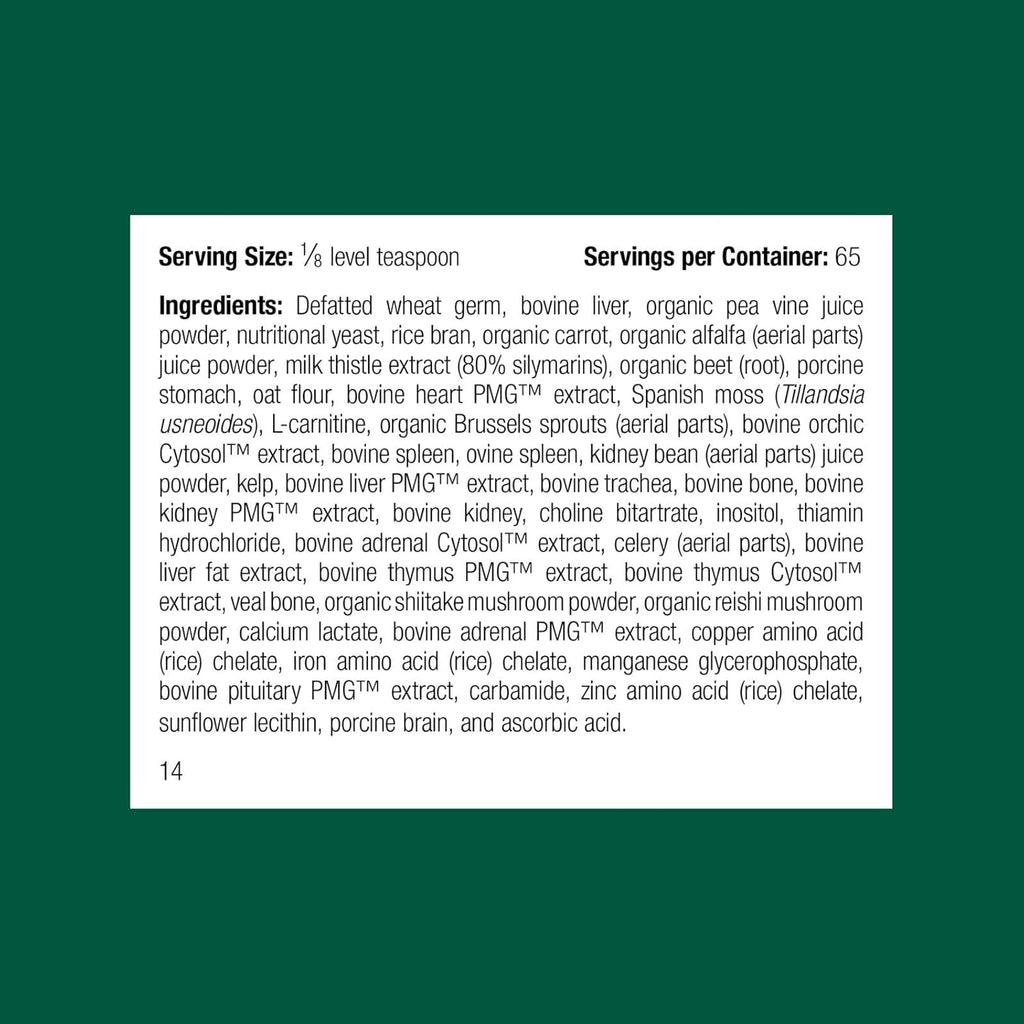 Standard Process Inc. Canine Whole Body Support - Multisystem Support Supplement for Canines - Nutritional Powder for Daily Health Maintenance - Multisystem Supplement Formula - 25 g