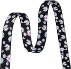 MarukoPet Dog Collar, Adjustable for Small Medium Large Dogs Puppy, Cute Design with Bohemia Floral Tribal Geometric Patterns Boys Girls Dog Collar(Black Daisy-XS)