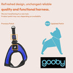 Gooby Escape Free Easy Fit Dog Harness, Step-in, Orange, X-Small | Patented escape-free frame; Contracts if they back out; Step-in easy on/off; Machine washable; Light POM leash ring
