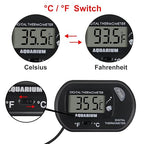 4Pack Aquarium Thermometer, Reptile Fish Tank Thermometer, Digital Thermometer, Terrarium Water Temperature Test, with Large LCD Display