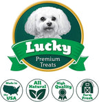 Lucky Premium Treats Lucky Shorty Slims - Sweet Potato and Chicken Jerky Dog Treats, Crunchy Dog Chew Sticks with Real Chicken and Sweet Potato for Small to Large Dogs (29 Count)
