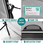 PetAmi Airline Approved Pet Carrier for Cat, Soft Sided Dog Carrier for Small Dogs, Cat Travel Supplies Accessories for Indoor Cats, Ventilated Pet Carrying Bag Medium Large Kitten Puppy, Small Gray