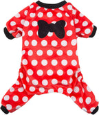 CuteBone Dog Halloween Pajamas Puppy Onesies Small Dogs Soft Pjs Coat Cat Apparel Comfy Pet Christmas Clothes Outfit Doggie Bodysuit P65M