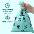 Dog Poop Bags, Extra Thick and Strong Pet Poop Bags for Dog Walking and Traveling, Premium Leak-Proof Pet Waste Bags for Small Medium Large Dogs and Cats (Blue, 240 Bags)