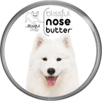 The Blissful Dog Samoyed Nose Butter for Dry, Cracked Skin, Lick-Safe Dog Nose Balm with Moisturizing Shea Butter, Almond, Olive, and Essential Oils, Pet Supplies, Uncented, 8 oz.
