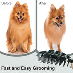 Small Dog Grooming Brush - Perfect for Shih Tzus, Yorkies, and Maltipoos - Ideal Puppy Hair Brushes for Maltese and Small Breeds (Black)