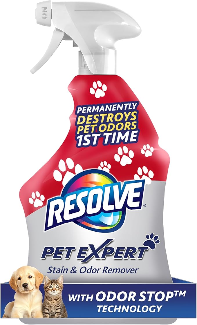 Resolve Pet Expert Stain and Odor Remover, Carpet Cleaner, Pet Stain and Odor Remover, Carpet & Upholstery Cleaner - Removes Stains and Odors, 22 oz