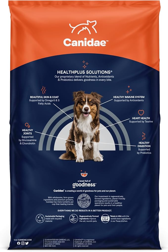 Canidae Pure Limited Ingredient Premium Adult Dry Dog Food, Real Chicken, Lentil & Potato Recipe, 4 lbs, Grain Free