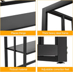 Akenow 55-75 Gallon Fish Tank Stand with Storage Shelf, 48.5 x14.9 x 29.2 Inch Aquarium Stand, Turtle Tank, Reptile Terrariums and Breeder Tank Stand,980LBS Capacity, Black