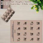 Coffee Dog Poo Bags Coffee scent - 120 Large Biodegradable Poop Bags, Extra Thicken Strong Corn Starch Blended Compostable Leak Proof Poop Waste Bag for Dogs