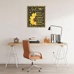 Christian Sunflower Bathroom Pictures Wall Art, Bible Verse Bathroom Wall Decor for Bedroom Office Wall Decorations for Bathroom Living Room Painting Artwork Modern Poster Prints 24"L x 20"W