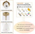 Modern Gold Pendant Light 3 Pack Brushed Brass Mid Century Chandelier White Cylinder Glass Shades Adjustable Rods Farmhouse Ceiling Hanging Lighting Fixture Kitchen Island Dining Room Bedroom