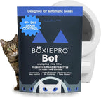BoxiePro Bot Probiotic Cat Litter for Automatic Litter Boxes, 40+ Day Odor Control, Clumping Clay Kitty Litter, Odor Eliminating Probiotics, Low Dust, No Fragrances, 16 lb