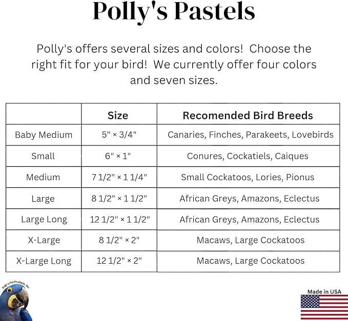 Polly's Pastels Nail Trimming & Beak Conditioning Safety Perch for Cockatiels, Cockatoos, Macaws, Parakeets, Budgies, Parrots and All Other Birds (Coral, Small-1" Dia. x 6" Long)