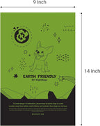 Earth Friendly Extra Thick and Strong 18 Dog Poop Bags, Odor Blocker, 324 Count