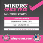 WINPRO - Tasty Dental Bites for Cats, Plasma-Powered Formula for Teeth Cleaning, Gum Support & Dental Care, Probiotic Blend Catnip Treats for Gut Health, All Cat Breeds, 120 Count, Made in USA