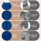 BINGPET Thermal Knitted Dog Sweater for Small Medium Large Dogs,Winter Dog Cat Coat Warm Sweartershirts Outfits,Classic Cable Knit Turtleneck Pullover Dog Jumper Coat Warm Sweartershirts(Blue,S)