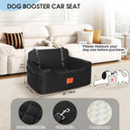 Dog Car Seat for Medium/Large Dogs,Dog Booster Seat for Dog Under 50lbs or 2 Small Dogs, Detachable and Washable Pet Car Seat,Multi-Functional Travel Dog Bed & Dog Sofa(Black)