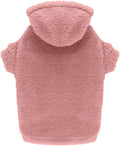 Fuzzy Dog Sweaters for Large Dogs Pet Hoodie Clothes Warm Soft Pet Coats Hooded Sweatshirt Dog Hoodie for Large Dogs(Pink-L)