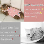 ANWA 2 Pack Cat Recovery Suit - Breathable Cat Onesie for Cats After Surgery Female, Kitten Surgery Recovery Suit Female Abdominal Wounds