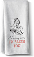 Funny Baked Kitchen Towels-Joked Hand Dish Kitchen DéCor,Absorbent Tea Towel, for Mother Hostess New Home Friend Housewarming 16" x 24"