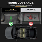 AOMSAZTO Floor Mats & Cargo Liner for BMW X1 2016-2022 (F48), 1st & 2nd Row All Weather Protection Floor Liners Waterproof Anti Skid Car Accessories