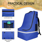 LARIPOP Car Seat Travel Bag for Airplane Gate Check Approved, Padded Backpack with Adjustable Straps, Reflective Strips & Protective Feet for Infant Convertible Booster Seats, Blue
