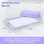PetsWorld Universal Fit Cat Pad Refills for Litter Box, Unscented, Odor Control, Pack of 50