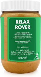Relax Rover Buddy Budder (Stress + Anxiety), 100% Natural Dog Peanut Butter, Dog Supplment, Made in USA 17oz