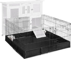 Aivituvin Pet Playpen Guinea Pig Cage Small Animal Rabbit Exercise Pen with Waterproof Floor Liner - Extension Playpen ONLY