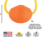 Project Hive Large Looped Dog Ball | Interactive Toys Compatible with Hive Zoomer Dog Ball Thrower | Perfect for Fetch and Tug Play | Orange