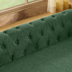 Dog Sofa Couch for Medium to Large Dogs, 55" Memory Foam Pet Sofa Couch with Washable Fabric, Durable Elevated Dog Bed with Legs, Removable Cushion for Medium and Large Dogs, Green