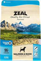 ZEAL Canada Air-Dried Salmon & Duck Recipe for Dogs - Superfood Omega-3 Rich, Dual-Protein, Grain Free, No Fillers, Complete Nutrition (Salmon & Duck, 2.2 lb)