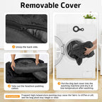 Calming Dog Bed Fluffy Plush Dog Mat for Furniture Protector with Removable Washable Cover for Large Medium Small Dogs and Cats (Large(45x37x6), Dark Grey)