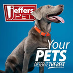Jeffers Non-Slip Slicker Brush for Pets – Medium Size, Soft Pins, Red & Black – Detangling Grooming Tool for Dogs & Cats with Short, Long, Thick & Curly Coats – Comfortable Grip Pet Comb