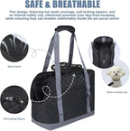 Dog Purse Carrier for Small Dogs, Soft Sided Pet Carrier with Pockets, Foldable Dog Carrier Purse for Puppy, Rabbit, Cat, Washable Breathable Pet Carrier, Dog Carrier Bag for Outdoor Shopping Travel