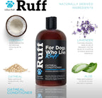 Ruff by Lillian Ruff Sandalwood Coconut Oatmeal Conditioner for Dogs – Moisturizes & Soothes Dry Itchy Skin, Promotes Healthy Coat, Gluten-Free, Tear-Free, Sulfate-Free, Paraben-Free, Made in USA