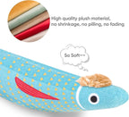 4Pcs Catnip Toy, Plush Cat Toys with Jingly Bell, Bite Resistant Chew Toys, Catnip Filled Cartoon Cat Teething Chew Toy for All Cats