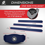 Sleeve Stars Tennis Elbow Brace for Women - Adjustable Tennis Elbow Strap, Golfers Elbow Brace for Men, Counterforce Brace for Tendonitis Relief, Fits 9"-23" (Pair/Navy Blue)