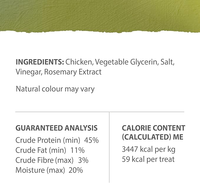 Caledon Farms Homestyle Chicken Jerky 7.41oz, Dog Treats, All Natural
