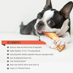 Premium Dog Chew Treats Chicken Retriever Rolls for Large Dogs, Rawhide Free, Grain Free, Highly Digestible,Large 7" 2pcs/Pack x 2pack