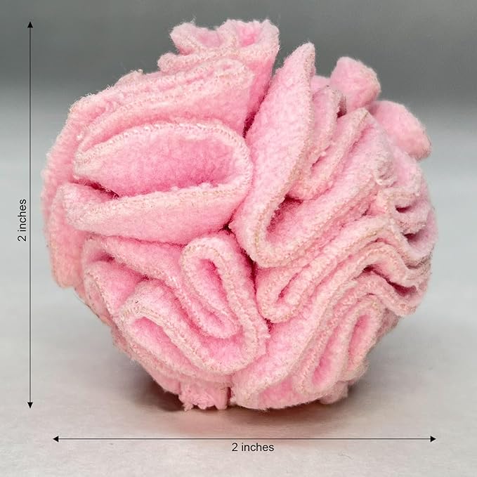 Glory To Dog Puppy and Small Breed Snuffle Interactive Foraging Dog Puzzle Ball Toy Pink Small