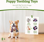 SHARLOVY Puppy Rope Toy, Dog Rope Toy for Small Dogs, Puppy Teething Toys, Cotton Interactive Tug of War Dog Toy for Puppies Boredom, Dog Chew Toys for Aggressive Chewers Small Breed