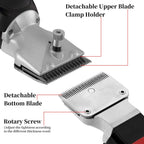 DUCKBOY Heavy Duty Clippers for Thick Coats Animals, 500W Professional Electric Shearing Machine for Horse Pony Cattle and Large Dogs Livestocks Grooming, 6 Speed & 2 Detachable Shearing Blades