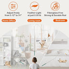Cat Wand Toy – Retractable Wand with 4 Feather Toy Refills for Indoor Cat Enrichment, Interactive Toy for Bored Adult Cats and High-Energy Kittens (FlutterFlick Series)